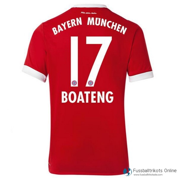 Bayern München Trikot Heim Boateng 2017-18 Fussballtrikots Günstig